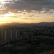 A sunset in Mongolia.